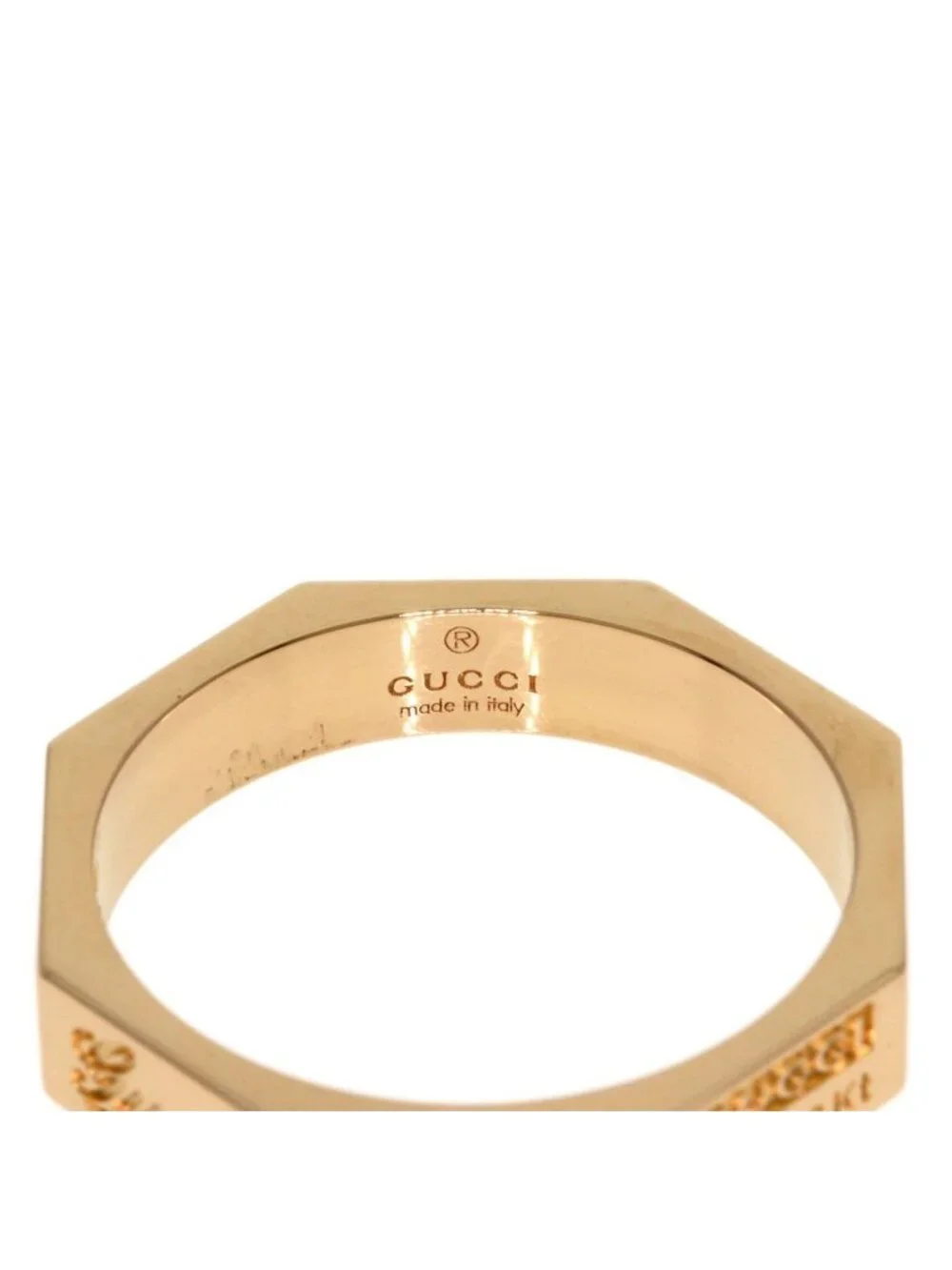 Gucci Octagon Ring 18k Pink Gold - Picture 6 of 10